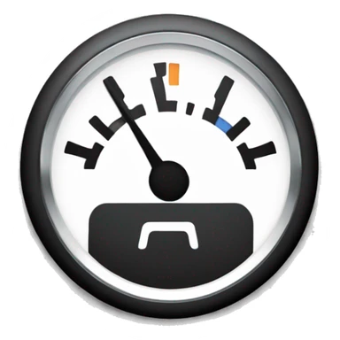 half fuel gauge sticker