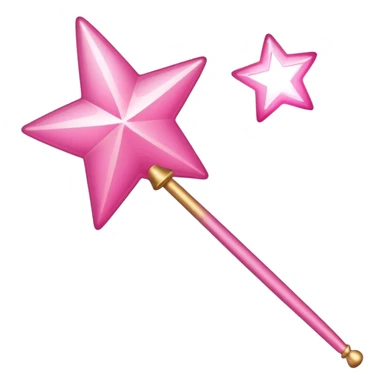 pink magic wand emoji sticker