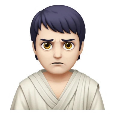 evil man with greek toga sticker