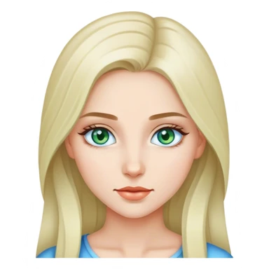 A Beautyfull girl with blue and green eyes  sticker