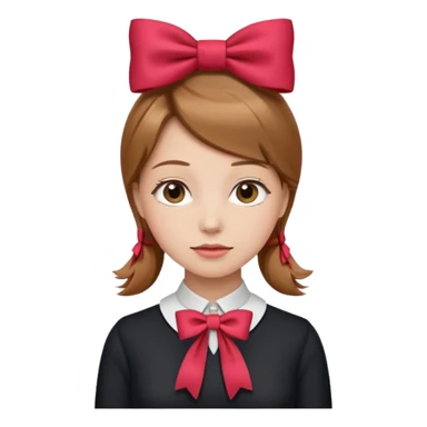 women with neckBow. sticker