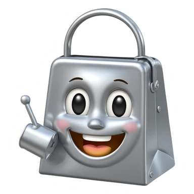 cowbell with smiling face sticker