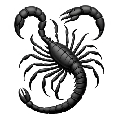Scorpion Tattoo on the back sticker