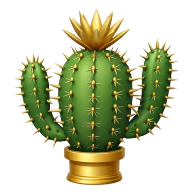 golf trophy shaped like cactus sticker