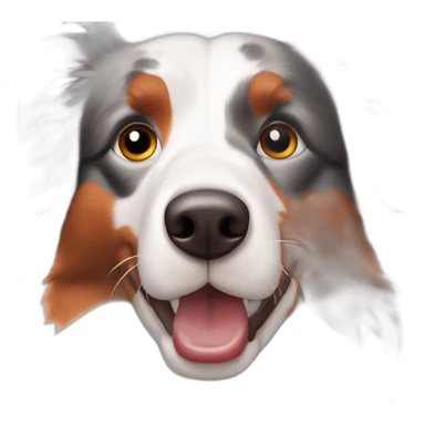 Border collie red merle sticker