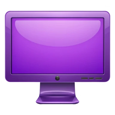 purple lcd wide screen monitor sticker