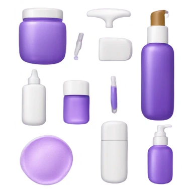 skin care Kit purple sticker