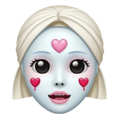 Make this 💀 with a 🎀 and some ✨ don’t make a backround and don’t change the original 💀  sticker