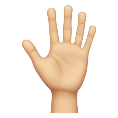 Two hands Nicely Done high five with very short finger length sticker