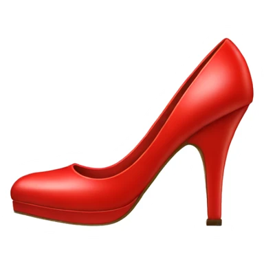 Red high heel shoes sticker