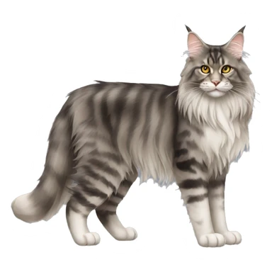 Maine Coon Cat Breed Full Body sticker