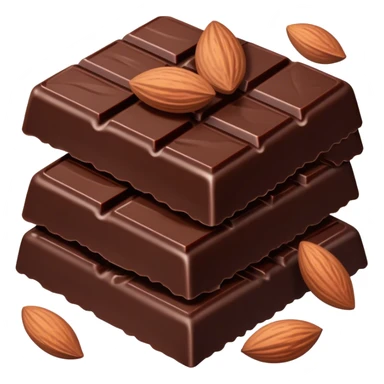 Dark chocolate with sea salt and almonds sticker