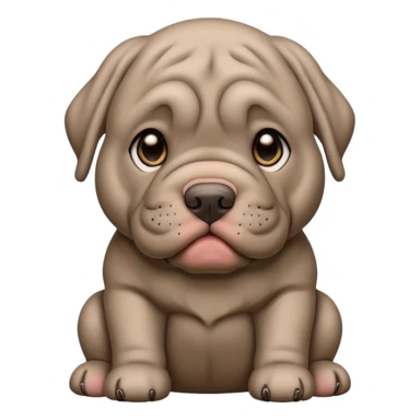 Neapolitan Mastiff cute sticker