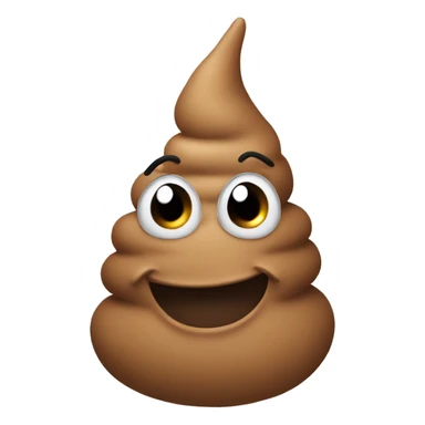 Fun poop sticker