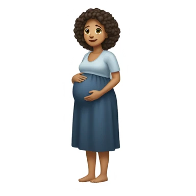  Mujer embarazada  sticker