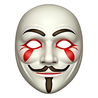 Guy Fawkes mask sticker