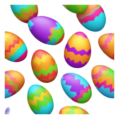 Colorful Easter egg with vibrant colors sticker