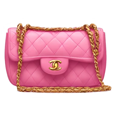 chanel bag pink sticker