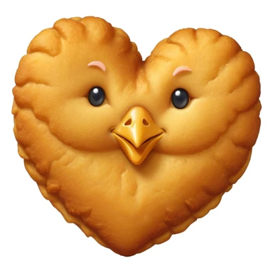 Heart ￼ chicken  sticker