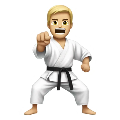 Karate chop  sticker