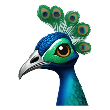 Peacock sticker