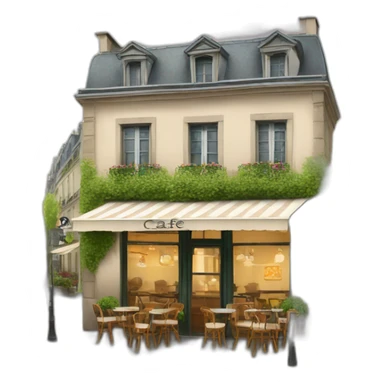 cafe en paris sticker
