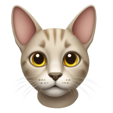 A cat with a really big head sticker