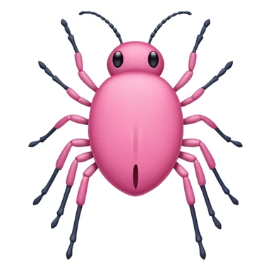 Pink tick sticker