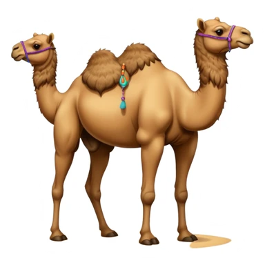 camel with 3 bumps on back sticker