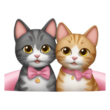 two cats on their honeymoon sticker