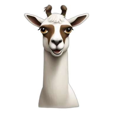 une l’outrez avec un lama gau sticker
