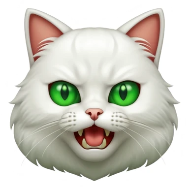 Cat hissing sticker
