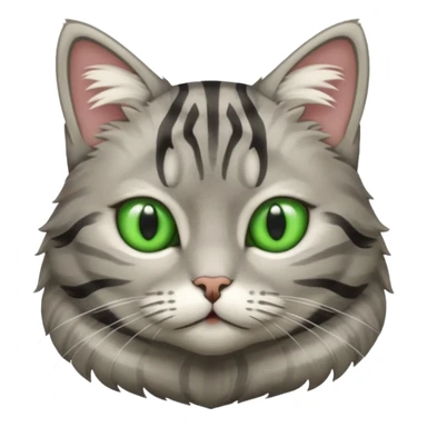Grey tabby cat sticker