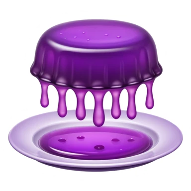 purple jelly on a plate sticker
