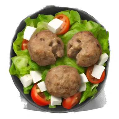greek meatball salad sticker