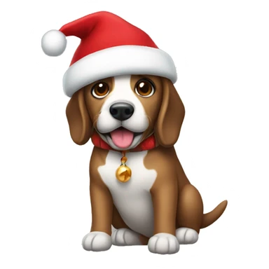 Perro navidad  sticker