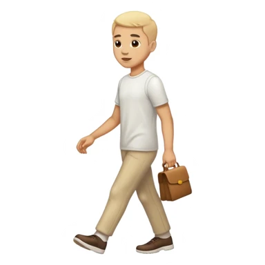 Petty man walking sticker