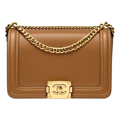 chanel le boy light brown gold hardware sticker