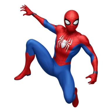 Superhero spider-man cartoon  sticker