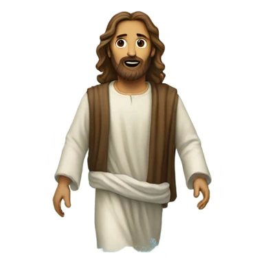 Jesus walking on water sticker