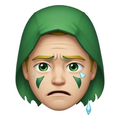 Green Arrow crying sticker