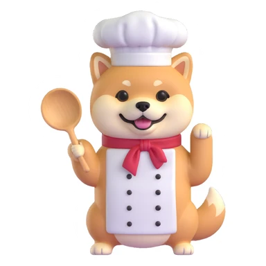 shiba inu chef sticker