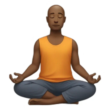 MEN AND MEDITATION sticker