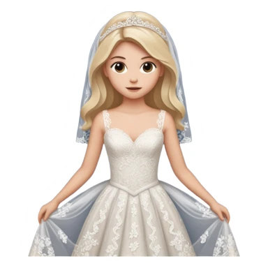 nicole peltz with wedding dress sticker