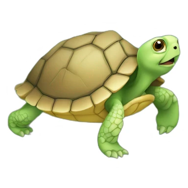 Tortue mangent de l'herbe sticker