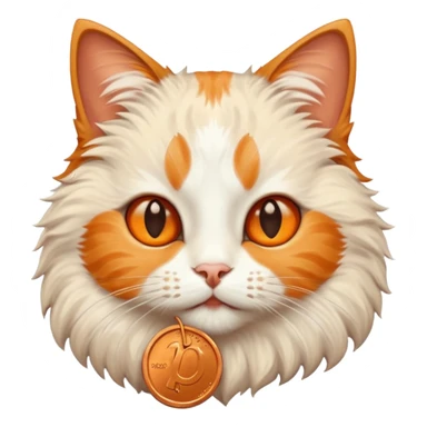 Cat penny sticker