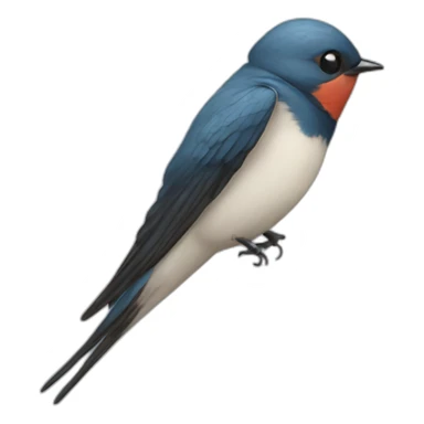 swallow fly sticker