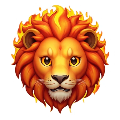 Lava lion sticker