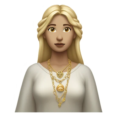 Esoteric blonde woman  sticker