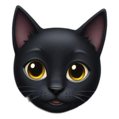 Black cat nigt sticker